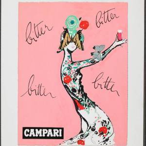 Manifesti pubblicitari, Aperitivo Campari, Franz Marangolo, 1960
